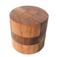 Round Diamond Brain Teaser Wooden Puzzle