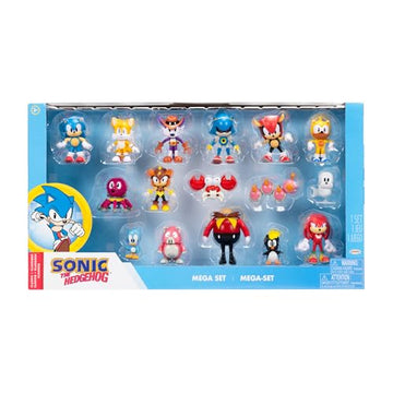 Sonic the Hedgehog Action Figures Mega Set 16-Pack, 2.5 Inch Scale - Sonic and Friends are Ready for Adventure! Officially Licensed by SEGA [Amazon