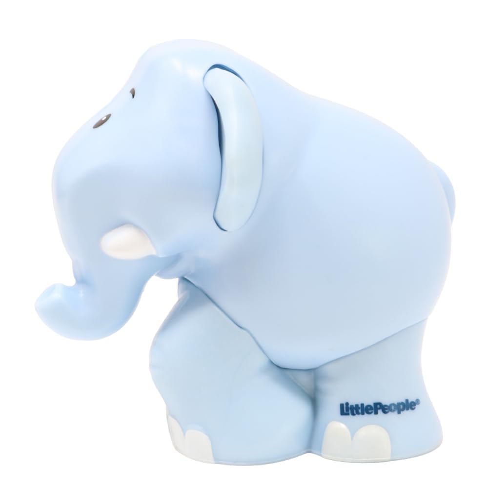 Fisher-Price Replacement Part Little People Noah's Ark Zoo Safari Jungle Animals Playset JLV11 - Replacement Blue Elephant Figure