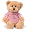 GUND “It's a Girl” 12-Inch Message Bear with Pink T-Shirt, Ages 0+