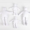 Factory Direct Craft Group of 4 Cloth Doll Body Blank Models - Pre-Stuffed Natural Muslin Doll Bodies for Making Therapy Reiki Energy Dolls, Angels