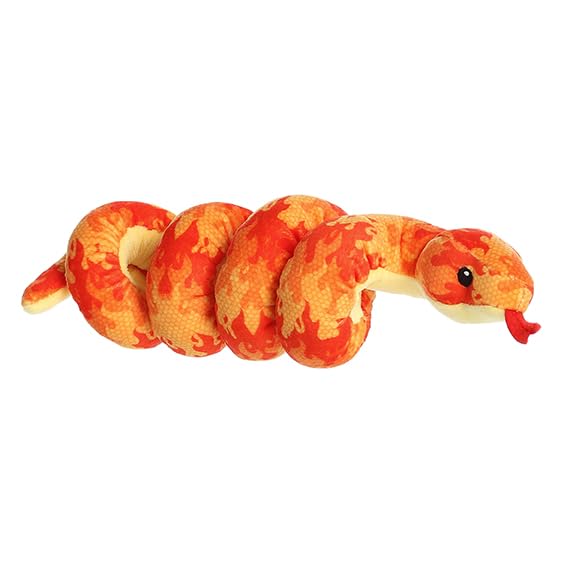 Aurora® Playful Snake Wrist Wranglers™ Fiery Inferno Snake™ Stuffed Animal - Vibrant Colors for an Eye-Catching Design - Perfect for Kids, Adults,