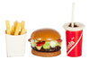 Dollhouse Miniature HAMBURGER/FRIES/DRINK