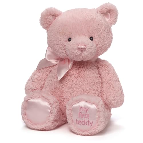 GUND My First Teddy Bear 15-Inch Pink Stuffed Animal for Ages 0+