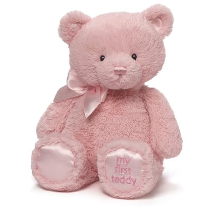 GUND My First Teddy Bear 15-Inch Pink Stuffed Animal for Ages 0+
