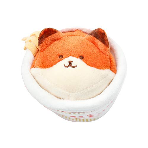 Anirollz Stuffed Animal Plush Keychain - Official Nissin Cup Noodle Ornament Charm Toy Doll | Soft, Squishy, Warm, Cute, Comfort, Safe | Birthday Gift