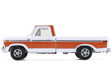 1977 F 150 Ranger XLT Pickup Truck Orange and White All Terrain Series 17 1/64 Diecast Model Car by Greenlight 35310D