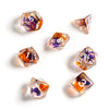 Sirius a Dice Purple, Orange Clear Dice Set