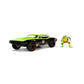 Teenage Mutant Ninja Turtles 1:24 1967 Chevy Camaro Die-cast Car & 2.75" Raphael Figure, Toys for Kids and Adults
