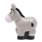 Fisher-Price Replacement Part for Collectible Little People Noah's Ark Zoo Safari Jungle Animals Playset JLV11 - Replacement Light Gray Donkey Figure