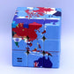World Map Design Magic Cube,3x3 Geography Learning Puzzle Toy