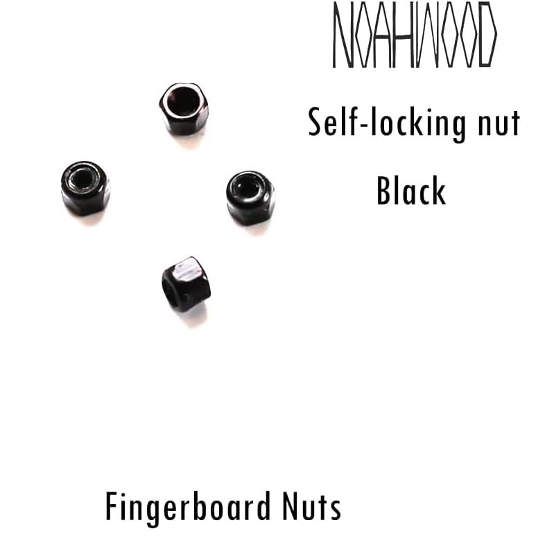 NOAHWOOD DIY Pro Fingerboard Truck 34mm Sliver Noah ii Truck (Yellow PU+Black Lock nut)