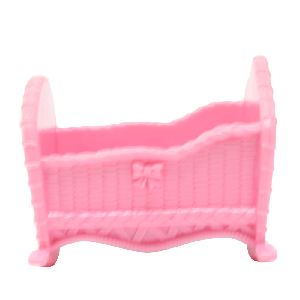 Replacement Part for Collectible Fisher-Price Loving Family Grand Manor Dollhouse T4692 - Pink Baby Doll Rocking Cradle