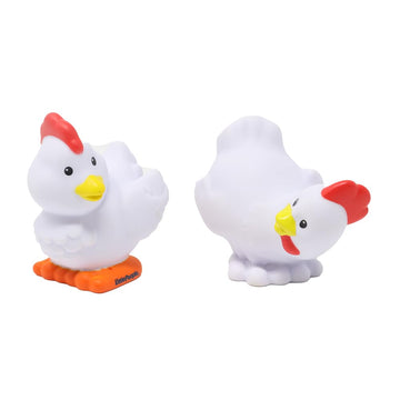Fisher-Price Replacement Parts for Collectible Little People Christmas Nativity Playset FPT07 and Barnyard Farm Playset - Replacement Pair of White