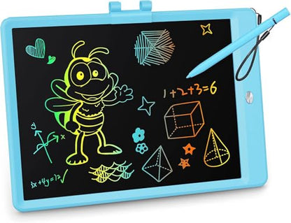 KOKODI LCD Writing Tablet, Gifts for 3 Years Old Boys and Girls?10 Inch Colorful Doodle Board Drawing Tablet, Erasable Reusable Electronic Drawing