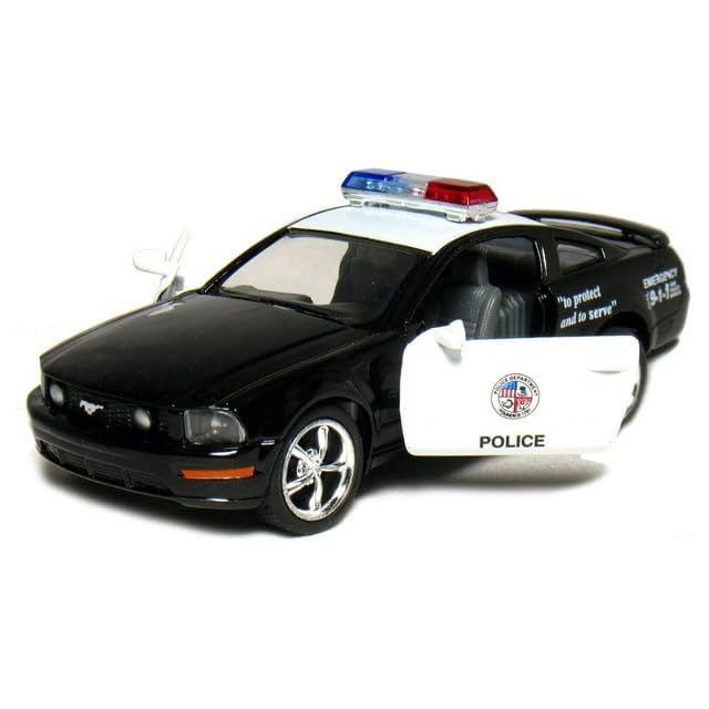 KiNSMART - 2006 Ford Mustang GT 1:38 Scale 5" Die Cast Metal Model Toy Car (Police)