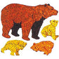 Bulk Roll Prismatic Stickers, Bears (100 Repeats)