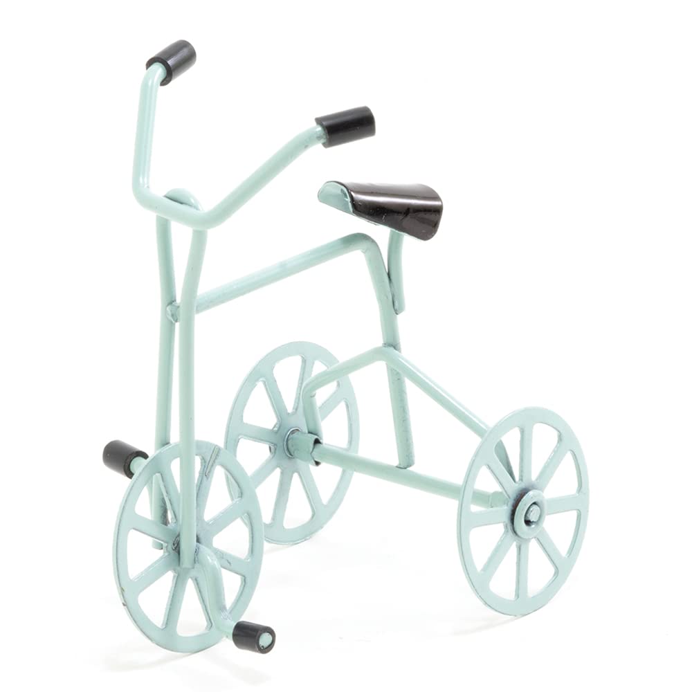 International Miniatures by Classics Dollhouse Miniature Turquoise Tricycle Three Wheeler Trike
