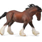 CollectA Horses Bay Clydesdale Stallion Vinyl Toy Animal Figure
