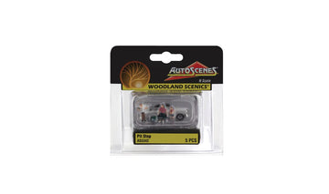 Pit Stop 1956 Ford Car & Family of 3 N scale Woodland Scenics