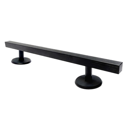 TDHRDHVC 10" Fingerboard Rail - Aluminum Alloy Obstacle with Stabilizing Discs & Non-Slip Base for DIY Skateparks, Cityscapes & Mini Ramp Builders