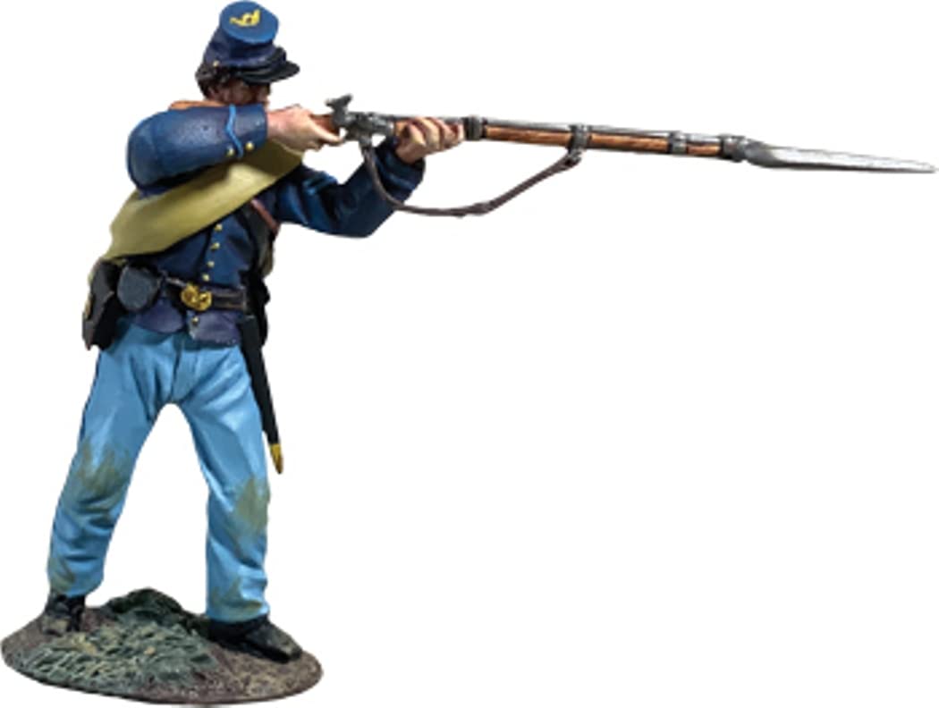 W. Britain American Civil War 31411 Union Corporal Standing Firing Rifle 1:30 Scale Metal