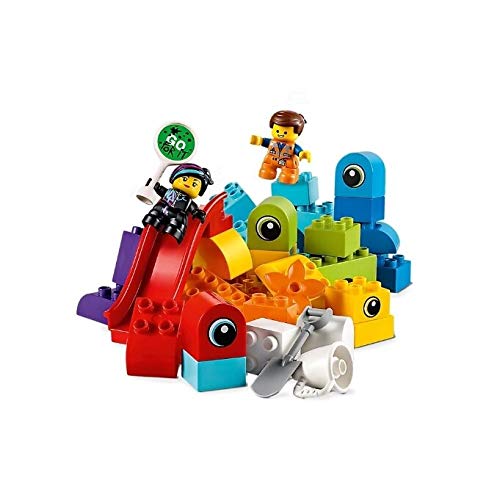 LEGO DUPLO THE LEGO MOVIE 2 Emmet and Lucy’s Visitors from the DUPLO Planet 10895 Building Bricks, 2019 (53 Pieces)