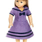Private School Purple Dress - Fits 18" American Girl Dolls