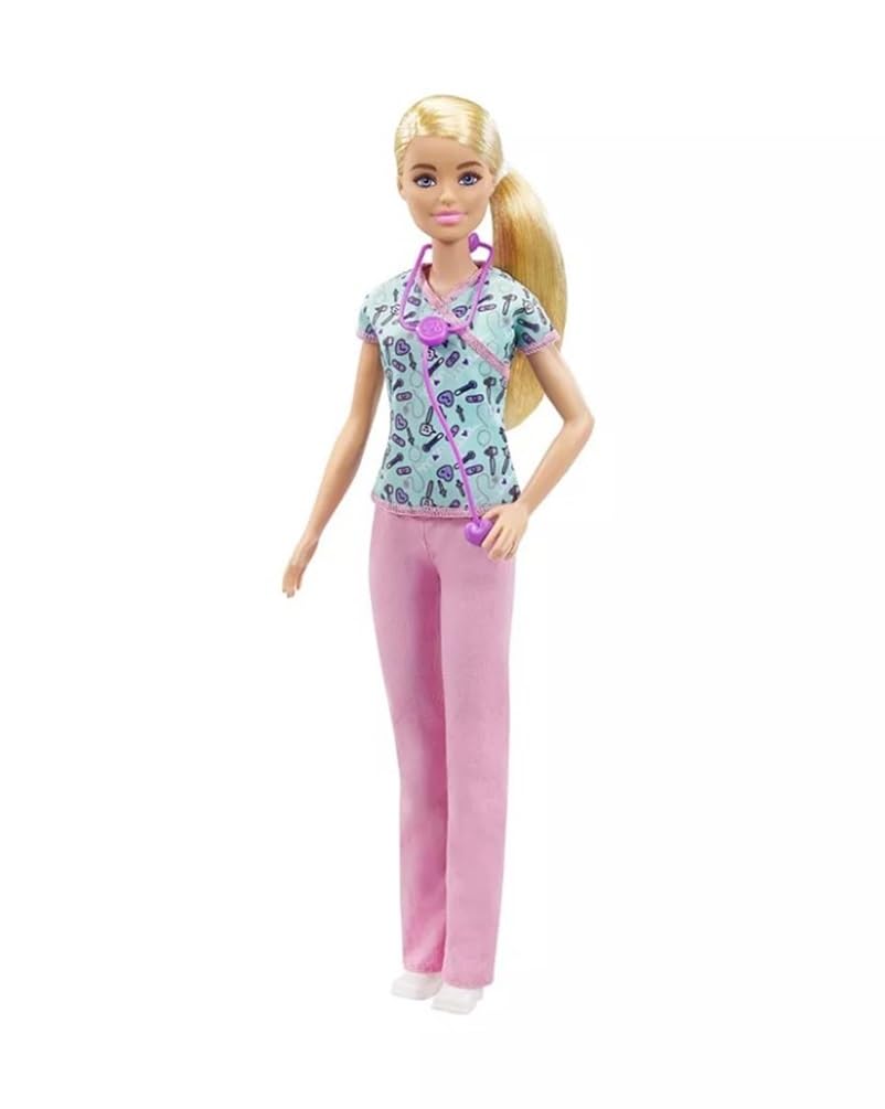 Barbie Doll & Accessories Makeup Artist Fashion Doll (Blond Nurse)