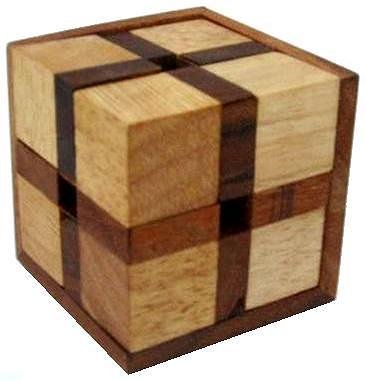 24 Triangles Brain Teaser Wooden Puzzle