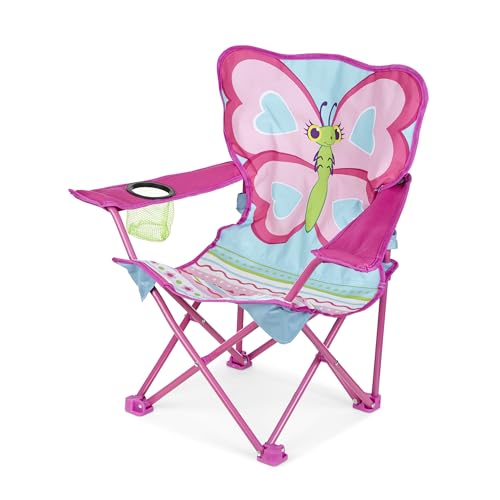 Melissa & Doug Sunny Patch Cutie Pie Butterfly Folding Lawn and Camping Chair