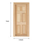 Dollhouse Doors, Wooden Miniature Dollhouse Furniture Door Frame for Dolls Houses Decoration-1: 12 Scale