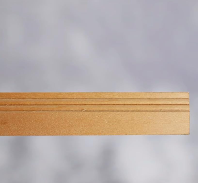 AirAds Dollhouse 1:12 Scale Dollhouse Miniature Wood Finishing Trim Wood Molding W1.6cm (Lot 10pcs)