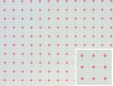 Miniature Pink Diamond White Tile Flooring for The Dollhouse