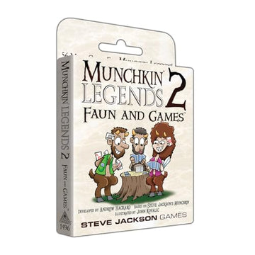 Munchkin Legends 2 - Faun and Games Card Game (Expansion) | 56-Card Expansion | Adult, Kid & Family Game | Fantasy Adventure RPG | Ages 10+ | 3-6