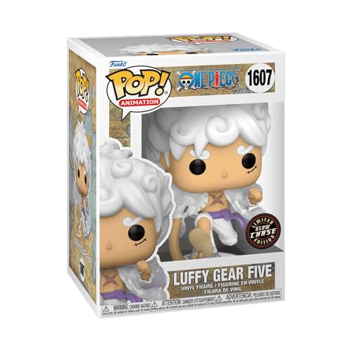 Pop Anime: One Piece - Luffy Gear Five (Chase Variant) Vinyl Figure Bundled with Premium Pop Protector (Compatible with Funko Box)