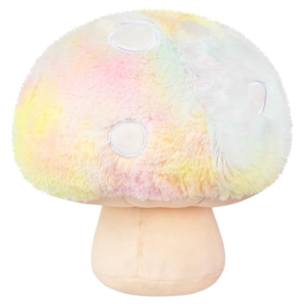 Squishable - Snacker Tie Dye Mushroom - Garden Collection - 6.5 in - Soft Toy Collectible Stuffed Animal - Beans