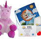 Stuffems Toy Shop Make Your Own Stuffed Animal 16" "Mystic The Unicorn - No Sew - Kit with Cute Backpack!