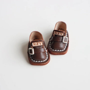 XiDonDon 1/12 BJD Doll Shoes for Ob11,GSC,Body9,YMY Body Dolls Clothes Accessories Toys 1 Pair (Dark Brown)