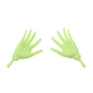 Replacement Parts for Collectible Monster High Venus McFlytrap Doll BDF09 - Set of Replacement Hands - Left and Right - Green