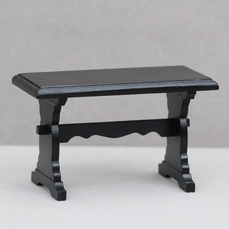 AirAds Dollhouse 1:12 Scale Dollhouse Miniature Furniture Accessory Computer Desk Writing Table (1 White Desk)
