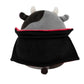 Squishmallows Original 7.5-Inch Bridgette the Grey and Black Cow Halloween Plush