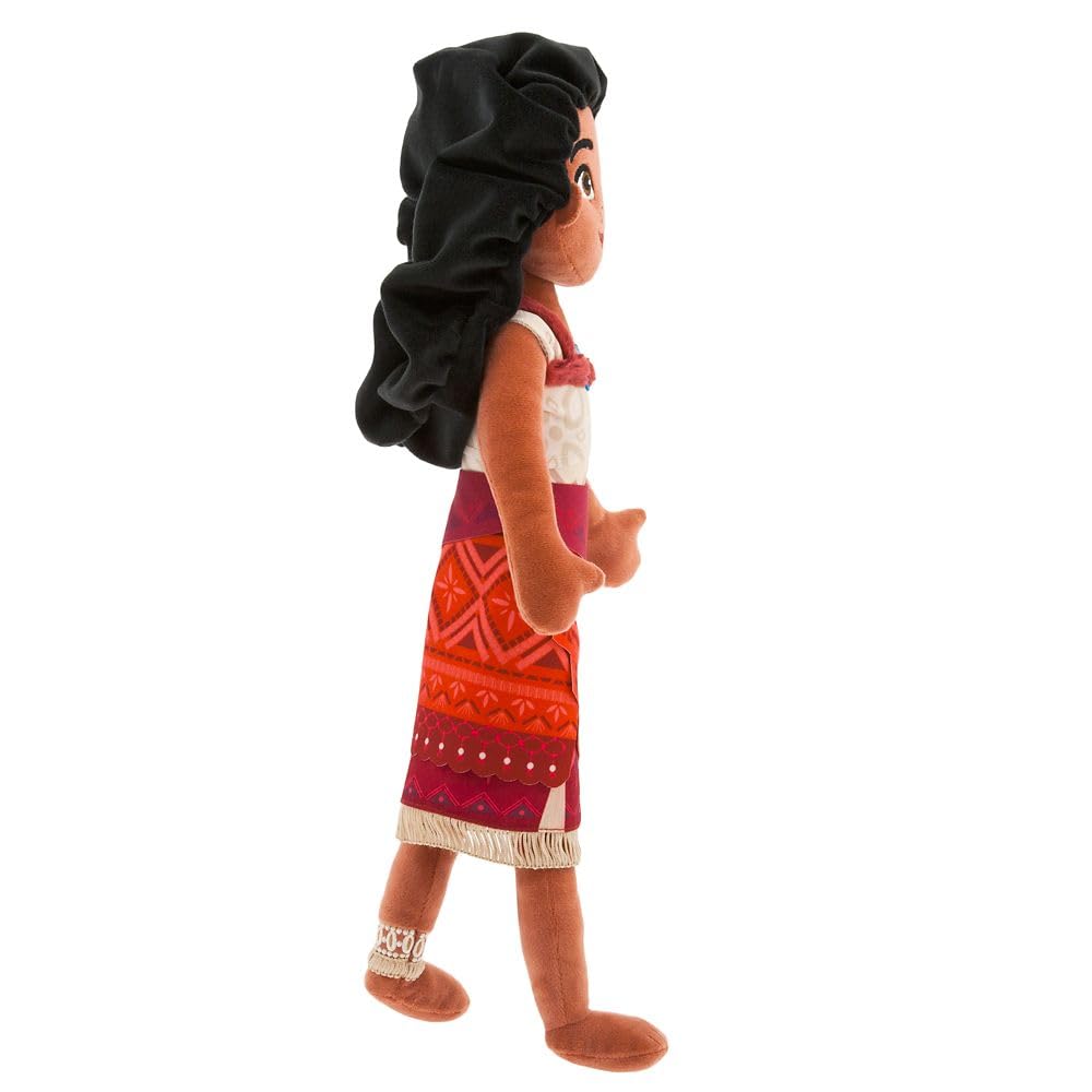 Disney Store Official Moana 2 Doll with Detailed Plush Sculpting with Embroidered Features & Tapa Print Dress - Disney Plush with Metallic Heart of Te