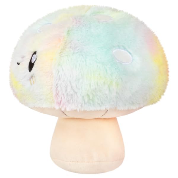 Squishable - Snacker Tie Dye Mushroom - Garden Collection - 6.5 in - Soft Toy Collectible Stuffed Animal - Beans