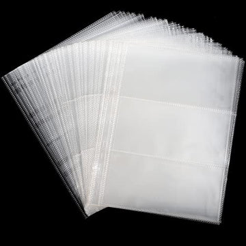 Uncle Paul 300 Pockets Banknote Sleeves 100 Sheets Currency Holder
