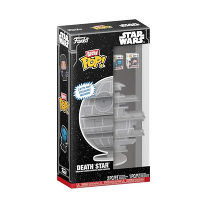 Funko Pop! Bitty Display: Death Star Display Shelf - Emperor Palpatine™ and Darth Vader™ (Electrified) Exclusive Included - Arrange Total of 20 Bitty