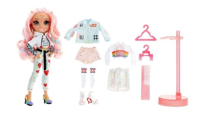 Rainbow High Kia Hart Fashion Doll Love Hearts Red Premium Collector Doll w/ 2 Mix & Match Outfits