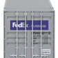 Walthers SceneMaster 53' Singamas Corrugated-Side Container-Ready to Run-FedEx MultiModal (Gray, Purple) 949-8504 HO Scale Model Railroad - Freight
