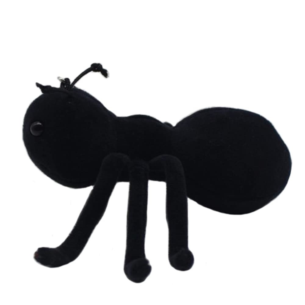 JIANEEXSQ Soft Realistic Ant Stuffed Animal Insect Plush Toy, Lifelike Ant Plush Doll, Birthday Gift for Kids (Small)