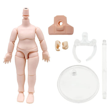 niannyyhouse DOD 10cm Doll Action Figures Body Suitable for 1/12 BJD Dolls Head (Peach Pink-Standard Package A)